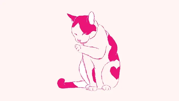 pink cat clinic logo