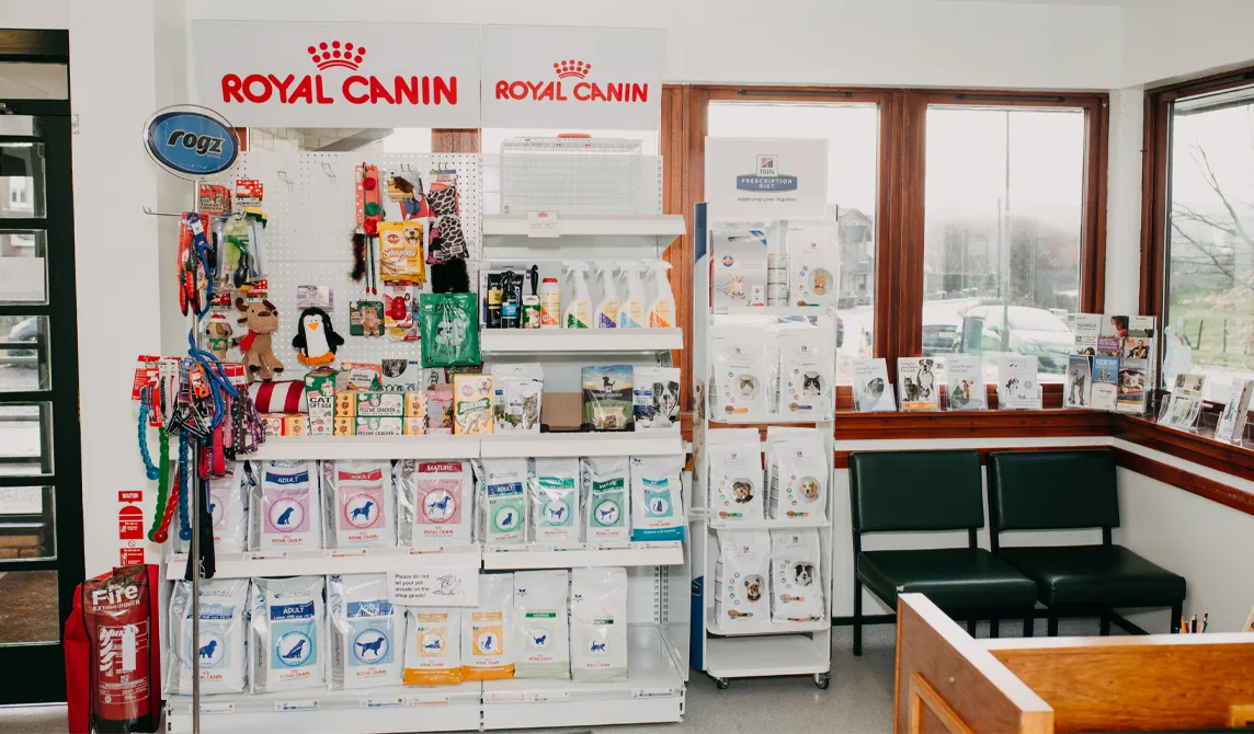 food and pet food stock in Bruceview Vets