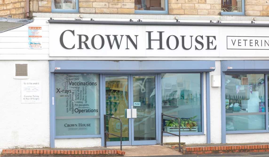 crown house vets practice exterior