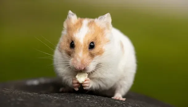 Hamster eating