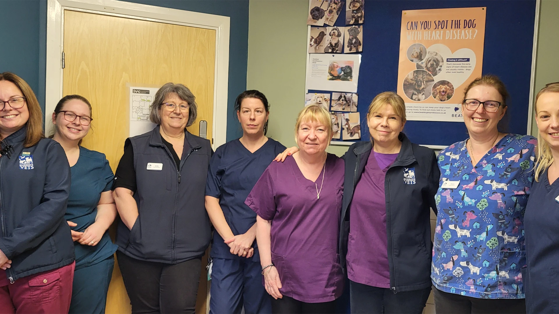 some of the team at mckenzie vets