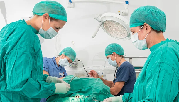 surgery taking place