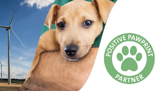 Sustainability at IVC Evidensia Positive Pawprint logo