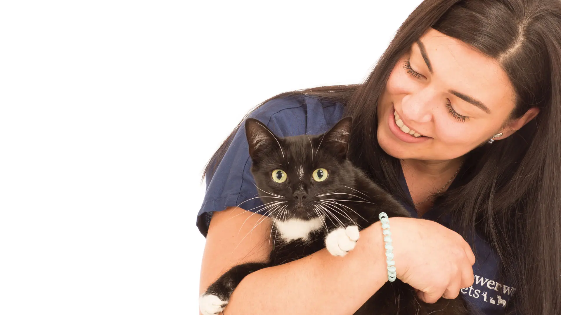 Nurse with cat