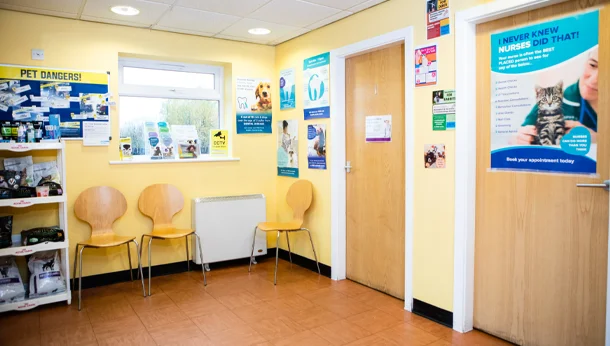 Whalley Vets reception area